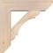 Ekena Millwork Olympic Slat Smooth Bracket w/ Offset Brace, Douglas Fir, 7 1/2"W x 28"D x 28"H BKT0806X28X28OLY06SDF - alternate 3